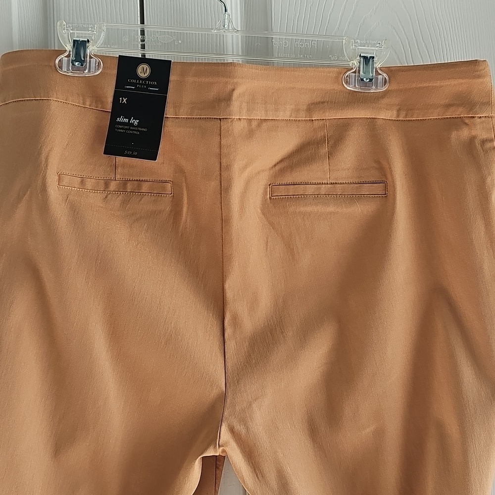 NEW JM Collection Plus Size Pull On Cambridge Pants Canyon Trail 1X - Picture 5 of 15